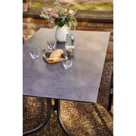 Siena Garden Sola Klapptisch 160 x 90 x 71 cm anthrazit/dark stone