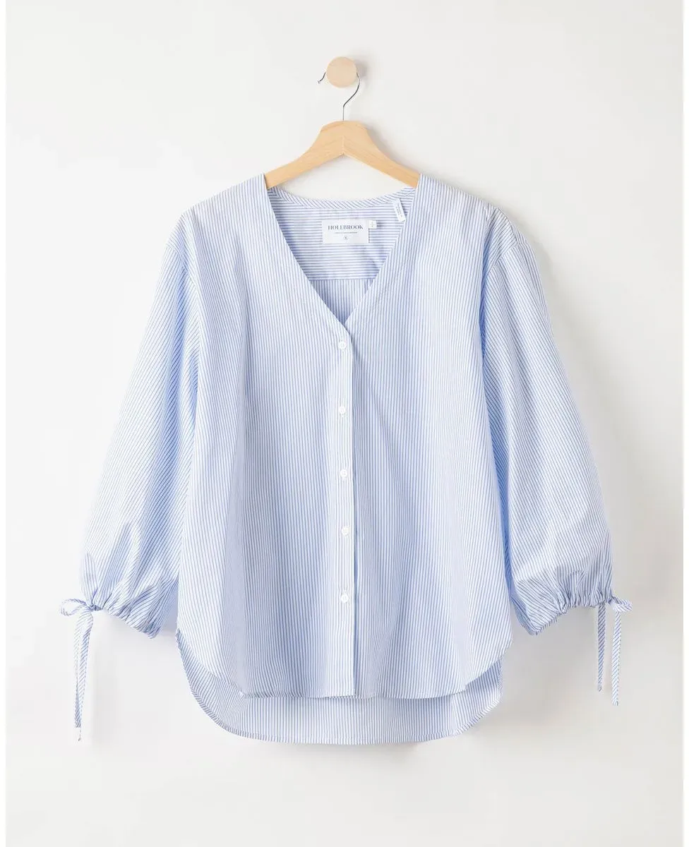 Holebrook Marie Shirt white/light blue (154) XS