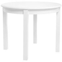 BLACK RED WHITE Esstisch Roles3aw II | Ausziehbarer Tisch Esstisch | 95-195 x 95 x 76 cm | Weiß