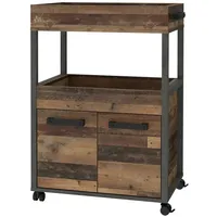 Forte Barschrank Home Bar 40 x 88 cm Holzfarben