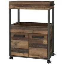 Forte Barschrank Home Bar 40 x 88 cm Holzfarben