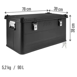 Trucky Aufbewahrungsbox 90 Liter 1-tlg. schwarz