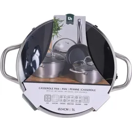 Excellent Houseware Kochtopf 24 cm rund