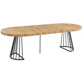 vente-unique FIRELA oval 2 bis 12 Personen schwarz