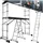 Tectake Aluminium Rollgerüst Mehrzweckleiter