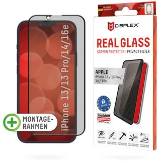 Displex Privacy Glass Full Cover Displayschutzglas Apple iPhone 13/13 Pro/14/16e