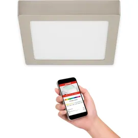 Telefunken Smart LED Aufbauleuchte 1 17x17 cm Nickel matt