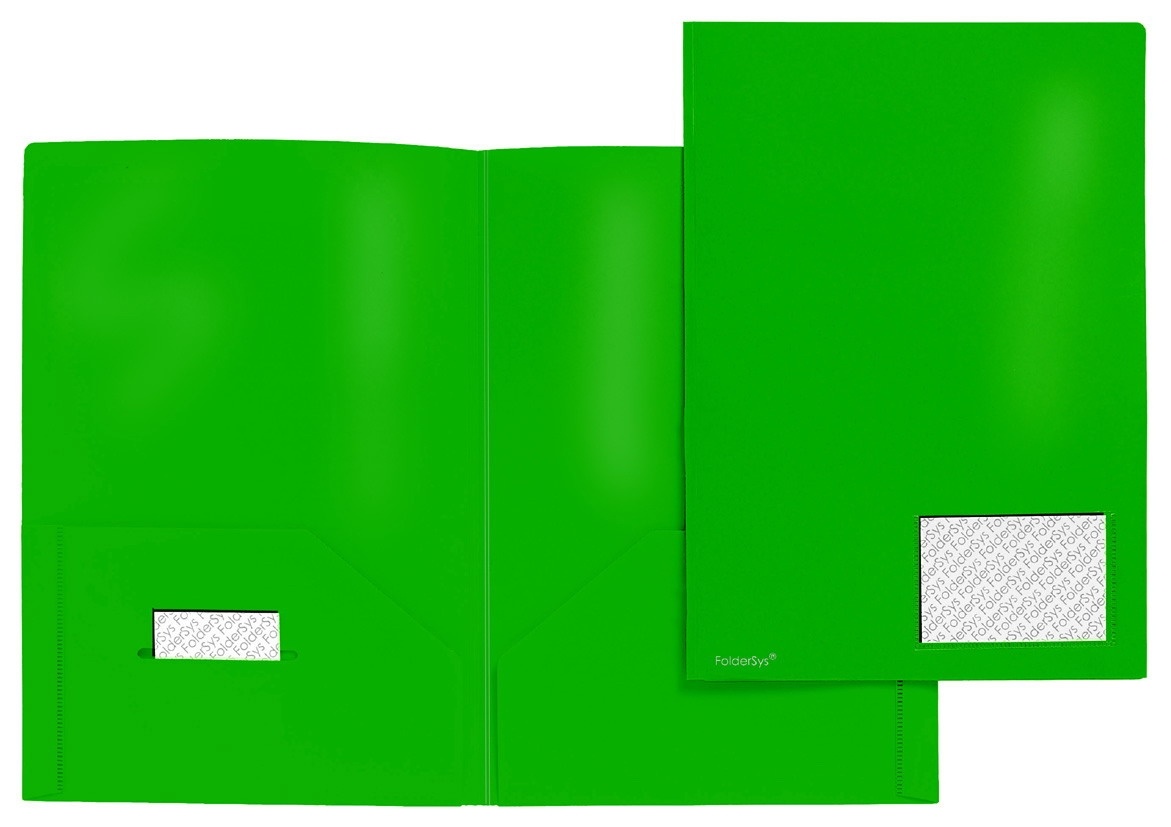Foldersys Broschüren-Mappe Standard grün