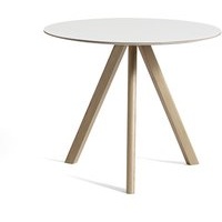 Tisch CPH20 soaped oak - white laminate Ø 120 cm