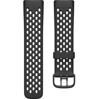 Fitbit Charge 5 Sportarmband (Aluminium, Glas, Harz), Uhrenarmband, Schwarz
