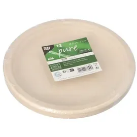 Papstar Teller Zuckerrohr Ø 23 cm 12 St. Weiß