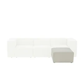 Sofa.de Hocker Trillo 73 x 48 x 96 cm Beige/Grün