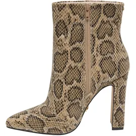 Buffalo Stiefel BUFFALO "Buffalo JULY ANKLE BOOTIE - VEGAN SUEDE", Damen, Gr. 39, cream, beige snake, Kunstfaser, Schuhe Stiefel