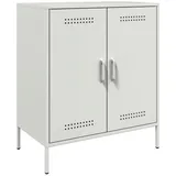 vidaXL Sideboard Weiß 68x39x79 cm Stahl