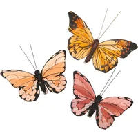 Rico Design Schmetterling,Apricottöne, 3 Stück