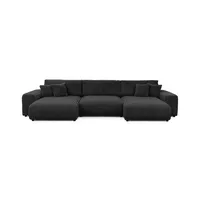 S-STYLE Wohnlandschaft  Mollis ¦ grau ¦ Maße (cm): B: 350 H: 77