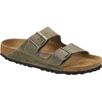 Birkenstock Arizona Weichbettung Nubukleder geölt faded khaki 45