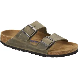Birkenstock Arizona Weichbettung Nubukleder geölt faded khaki 45