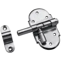 DENI Grendelriegel mit Schlaufe 1706,B69xL35mm silber, galv. verzinkt