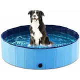 Faltbarer Hundepool, Haustier- Und Kinderbadewanne, Tragbarer Rutschfester Pvc-schwimmpool, Hunde- Und Katzenwanne, Kinder- Und Hundepool, 81,3 X 20,3 Cm