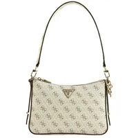 GUESS Schultertasche Eco Erica Top Zip Shoulder Bag Cream Logo