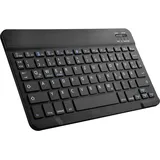 Cazy Tastatur Hülle Kompatibel mit Samsung Galaxy Tab S9+ / S9 FE+ - Schutz Etui mit magnetisch (DE, Galaxy Tab S9 FE+, Galaxy Tab S9+), Tablet Tastatur, Schwarz