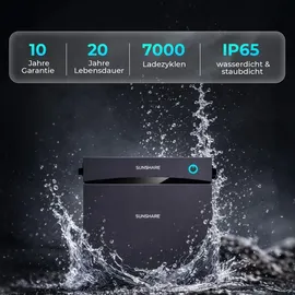 sunshare Glory All-in-One Balkonkraftwerk Speicher 3 kWh