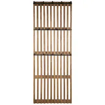 KAWOLA Wandgarderobe JACINTA Mangoholz Metall Braun