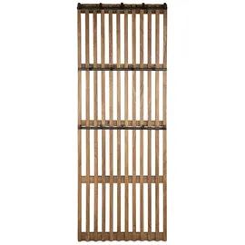 KAWOLA Wandgarderobe JACINTA Mangoholz Metall Braun