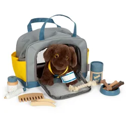 small foot Hund mit Tasche und Pflege-Set - mehrfarbig