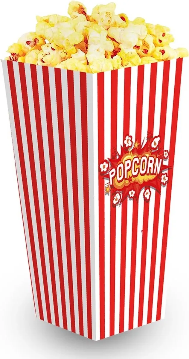 Dayshake Popcornschalen 60 Stück - 16 x 8,5 Zentimeter