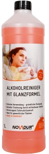 NOVADUR Alkoholreiniger mit Glanzformel , Glanzbildende Alkoholwischpflege, 1000 ml - Flasche
