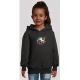 F4NT4STIC Kapuzenpullover Fußball Bunt Splash Premium Qualität schwarz 122/128 EU
