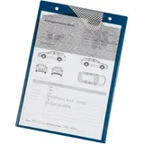 Eichner Eichner, Auftragstasche m.Klettverschluss,Kordel u.2 Fächer DIN A4 blau