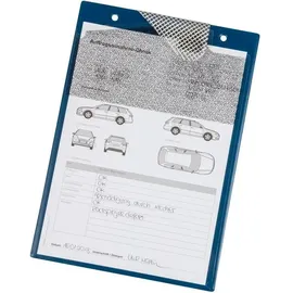 Eichner Eichner, Auftragstasche m.Klettverschluss,Kordel u.2 Fächer DIN A4 blau