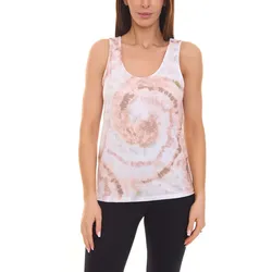 Aniston CASUALS Damen Top zeitloses Sommer-Shirt im Batik Look 24047203 Beige/Braun - 38