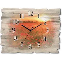 ARTland Mohnblumenfeld bei Sonnenuntergang 40,0 cm S6AM rot