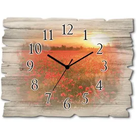 ARTland Mohnblumenfeld bei Sonnenuntergang 40,0 cm S6AM rot