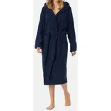 SCHIESSER Damen Bademantel 128545-815, Gr. 42 / XL, Blau (815-navy)