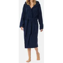 SCHIESSER Damen Bademantel 128545-815, Gr. 42 / XL, Blau (815-navy)