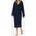 Damen Bademantel 128545-815 Gr 42 XL Blau 815-navy