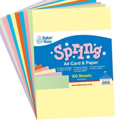 Frühlings Pappe & Papier Pack  (pro Set 100) Bastelbedarf Pappe & Papier