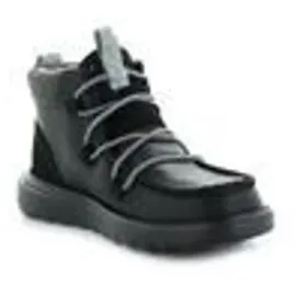 HEYDUDE Hey Dude Reyes Stiefel aus Wolle, Schwarz/Schwarz, 38 - 38
