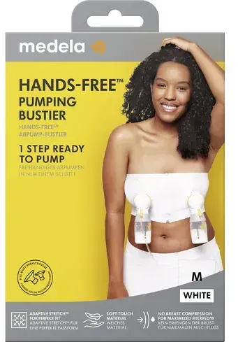 Medela Hands-freeTM Abpump-Bustier weiß - weiß