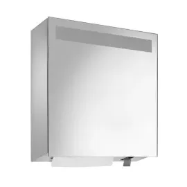 Wagner-Ewar A-Line Spiegelschrank mit Papiertuchhalter und Sensor-Seifenspender, 1 Tür, 727850, WP600