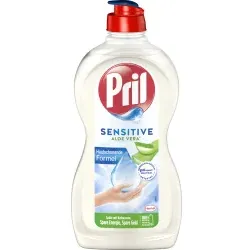 Pril Senitive Aloe Vera Geschirrspülmittel, hautschonende Formel PAV45 , 450 ml - Flasche