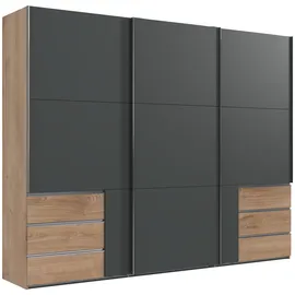 WIMEX Schwebetürenschrank Level by fresh to go 300 x 236 x 65 cm Beige/Grau