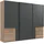 WIMEX Schwebetürenschrank Level by fresh to go 300 x 236 x 65 cm Beige/Grau
