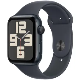 Apple Watch SE 2024 GPS 44 mm Aluminiumgehäuse Mitternacht, Sportarmband Mitternacht S/M