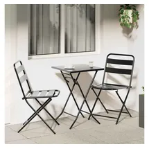 vidaXL Bistroset 3-tlg. Anthrazit